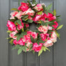 Blooming Pink Peony Wreath - TwoInspireYou