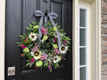 Summer in the Country Wildflower Wreath - TwoInspireYou