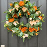 Peony Spring Wreaths for Outside Front Door, 24" Year-Round Peony Door Hanger - TwoInspireYou