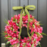 Spring Pink Tulip & Lily of the Valley Wreath - TwoInspireYou