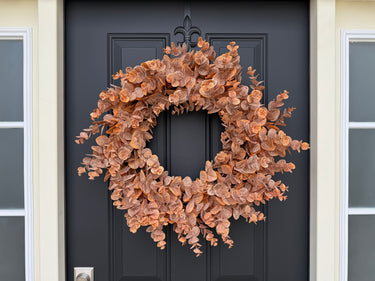 Orange Eucalyptus Fall Wreath