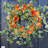Spring Peony Wreath for Front Door - Golden Sunset Spring Peony Door Decoration - TwoInspireYou