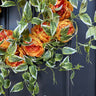 Spring Peony Wreath for Front Door - Golden Sunset Spring Peony Door Decoration - TwoInspireYou
