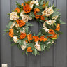 Front Door Peony Wreath for Everyday - Coffee and Cream Peony Wreath - TwoInspireYou