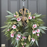 Pink Magnolia Winter Wreath - TwoInspireYou