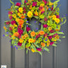 Color Burst Daisy Wreath - TwoInspireYou