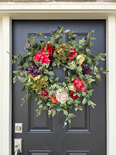 Summer Fiesta Front Door Wreath - TwoInspireYou
