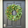Year Round Magnolia Leaf Wreath - TwoInspireYou