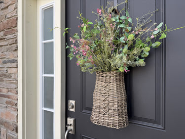 Wildflower Basket - Spring Wildflowers for Front Door - TwoInspireYou
