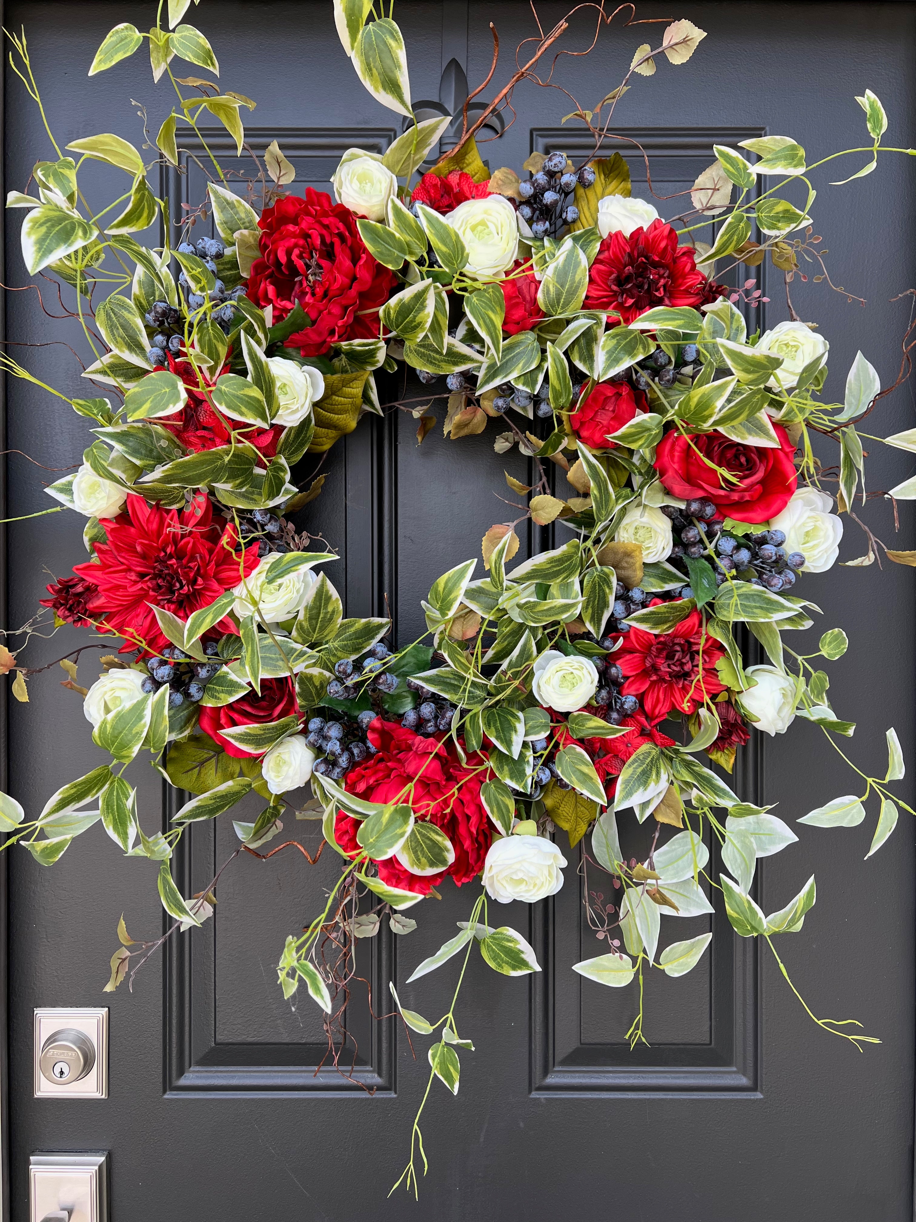 Red, White, and Blue Patriotic Door Wreath