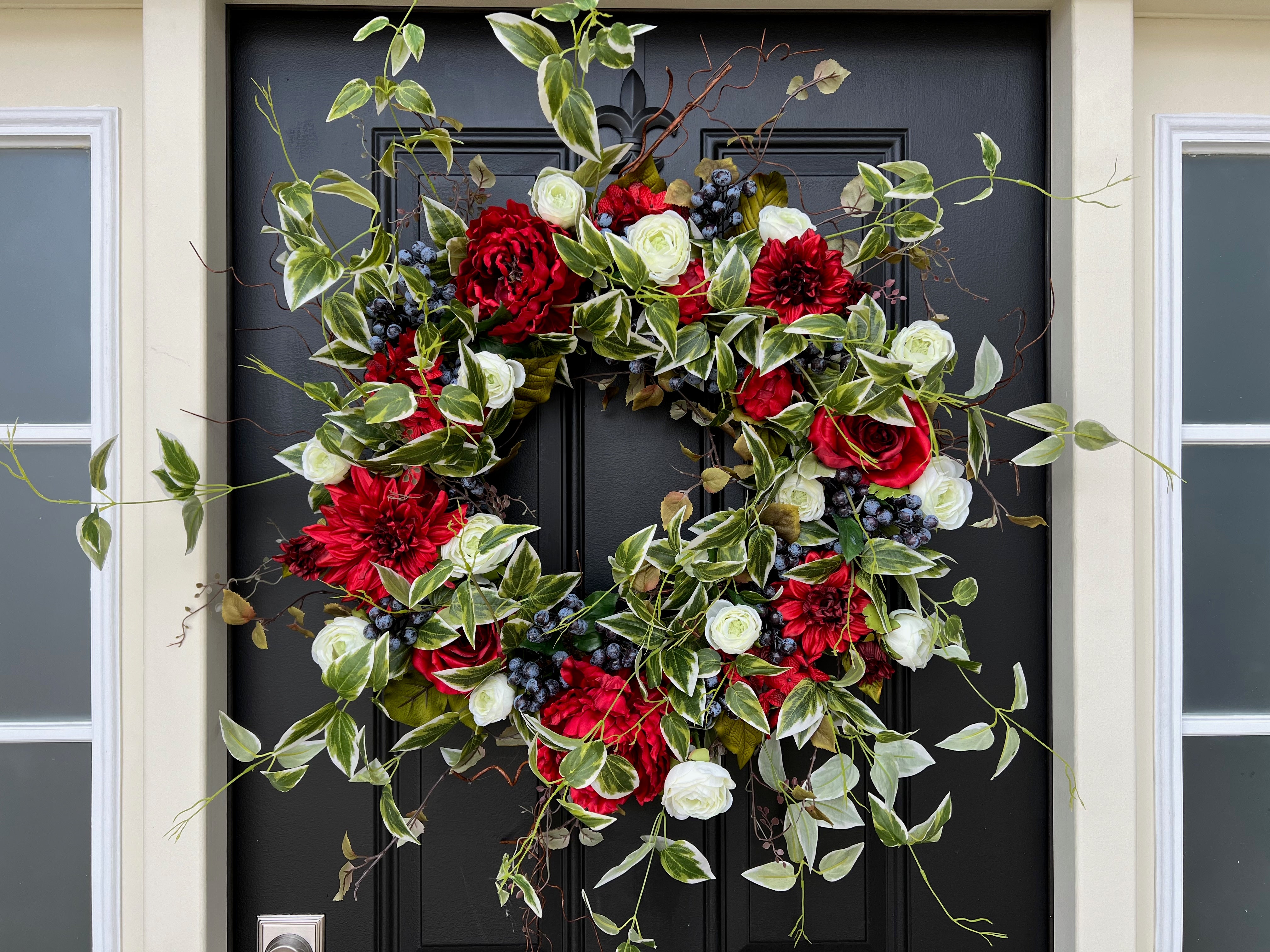 Red, White, and Blue Patriotic Door Wreath