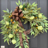 Eucalyptus & Bay Leaf Wreath | Year-Round Cascading Door Wreath - TwoInspireYou
