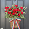 Red Poppy Patriotic Door Basket - TwoInspireYou