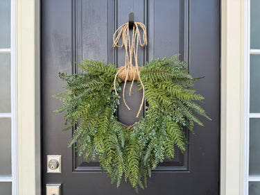 Cascading Fern Wreath - Year Round Fern Wreath Door Hanging - TwoInspireYou
