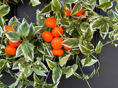 Summer Oranges Citrus Wreath - TwoInspireYou