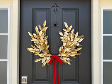 Golden Laurel Luxe Wreath - TwoInspireYou
