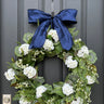 Summer White Geranium Wreath - TwoInspireYou
