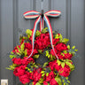 Patriotic Red Peony Wreath - TwoInspireYou
