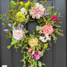 Cascading Tulip and Floral Spring Wreath - TwoInspireYou