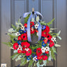 Stars and Stripes Wildflower Wreath - TwoInspireYou