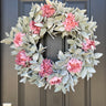 Pink Mum and Lamb's Ear Wreath - TwoInspireYou