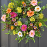 Lush Summer Afternoon Garden Wreath with Fern - TwoInspireYou