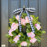 Summer Pink Peony Garden Wreath with Lush Greenery - TwoInspireYou