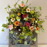 Multi Colored Spring Peony Wreath - Wreath with Bird's Nest - TwoInspireYou