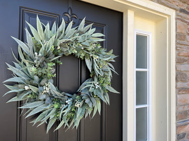 Traditional Eucalyptus and Bay Leaf Wreath - TwoInspireYou