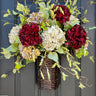 Hydrangea Wreath Basket for Front Door - TwoInspireYou