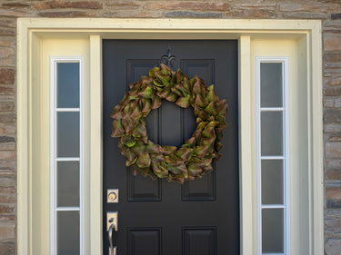 Classic Fall Magnolia Wreath - Large Fall Magnolia Wreath for Door