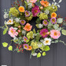 Colorful Spring Wreath with Peonies, Hydrangeas & Berries - TwoInspireYou