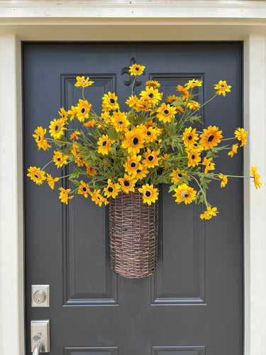 Yellow Black-Eyed Susan Fall Basket - TwoInspireYou