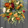 Fall Wreath with Gourds and Pumpkins - TwoInspireYou