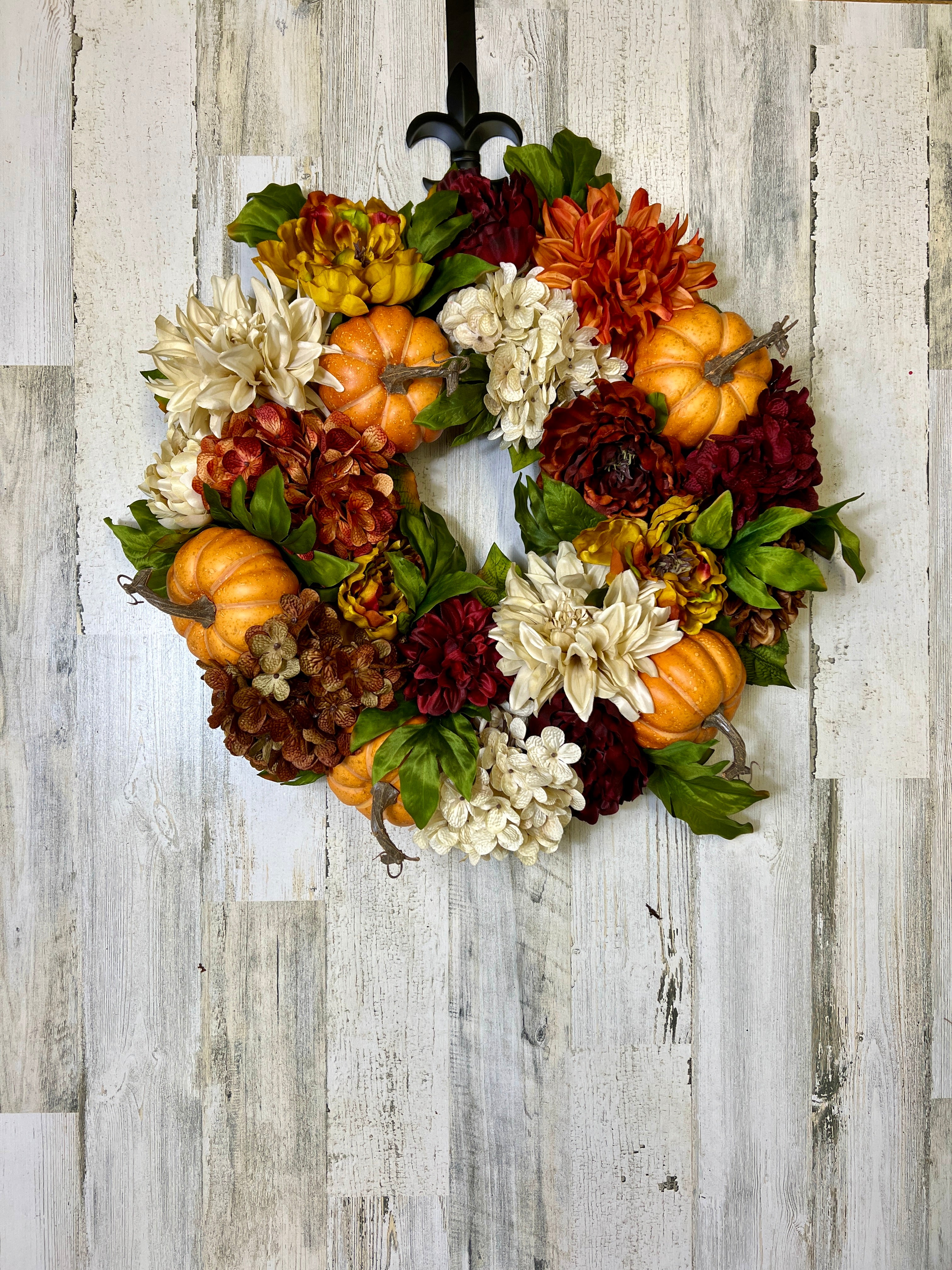 Autumn Harvest Pumpkin Wreath