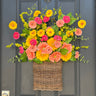 Gerbera Daisy Basket Wreath - TwoInspireYou