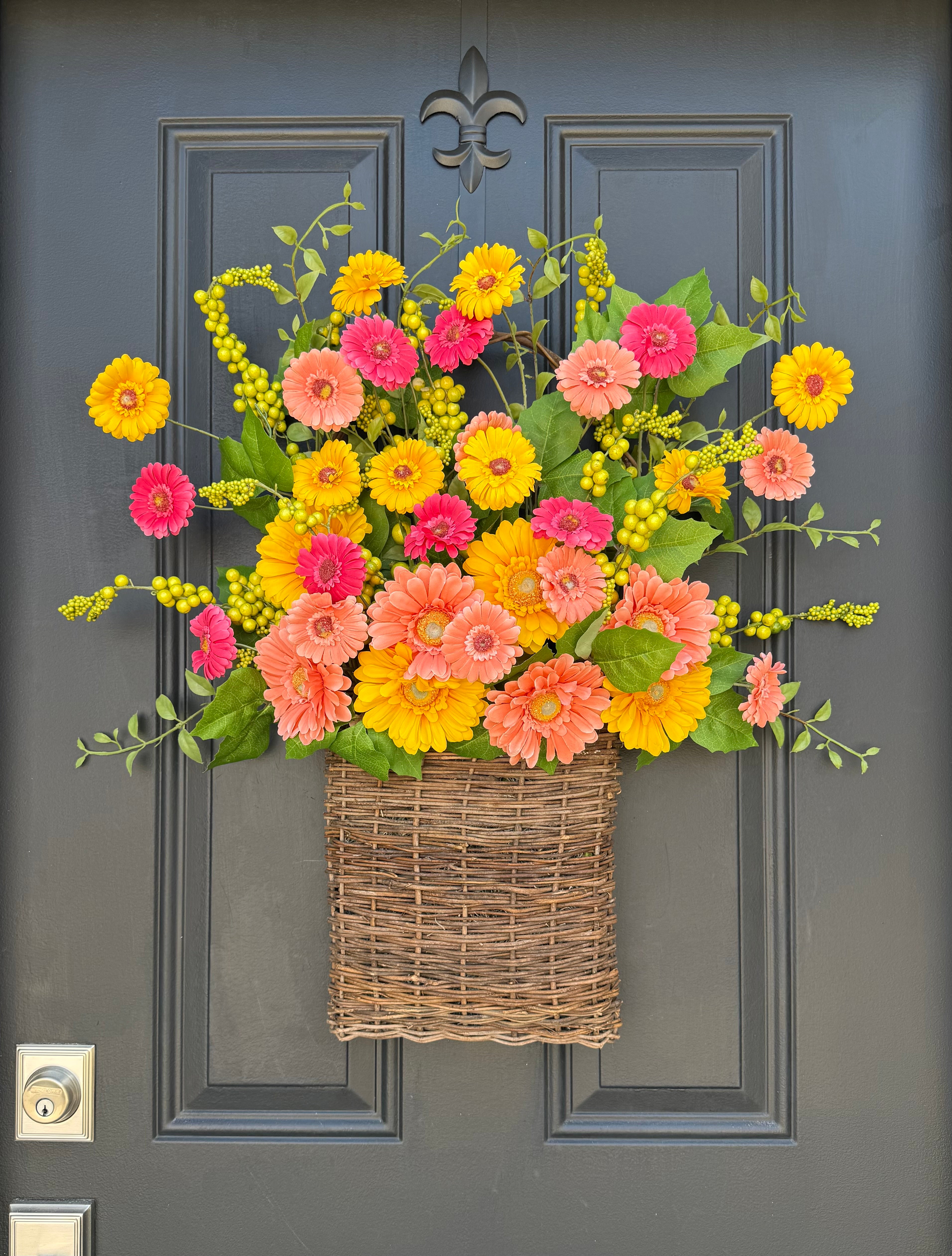 Vibrant Gerbera Daisy Basket - TwoInspireYou