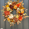 Cozy Fall Pumpkin & Foliage Wreath - TwoInspireYou
