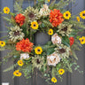 Black-Eyed Susan & Sunflower Fall Wreath - TwoInspireYou