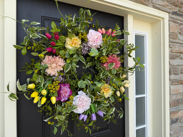 Springtime Garden Wreath - TwoInspireYou