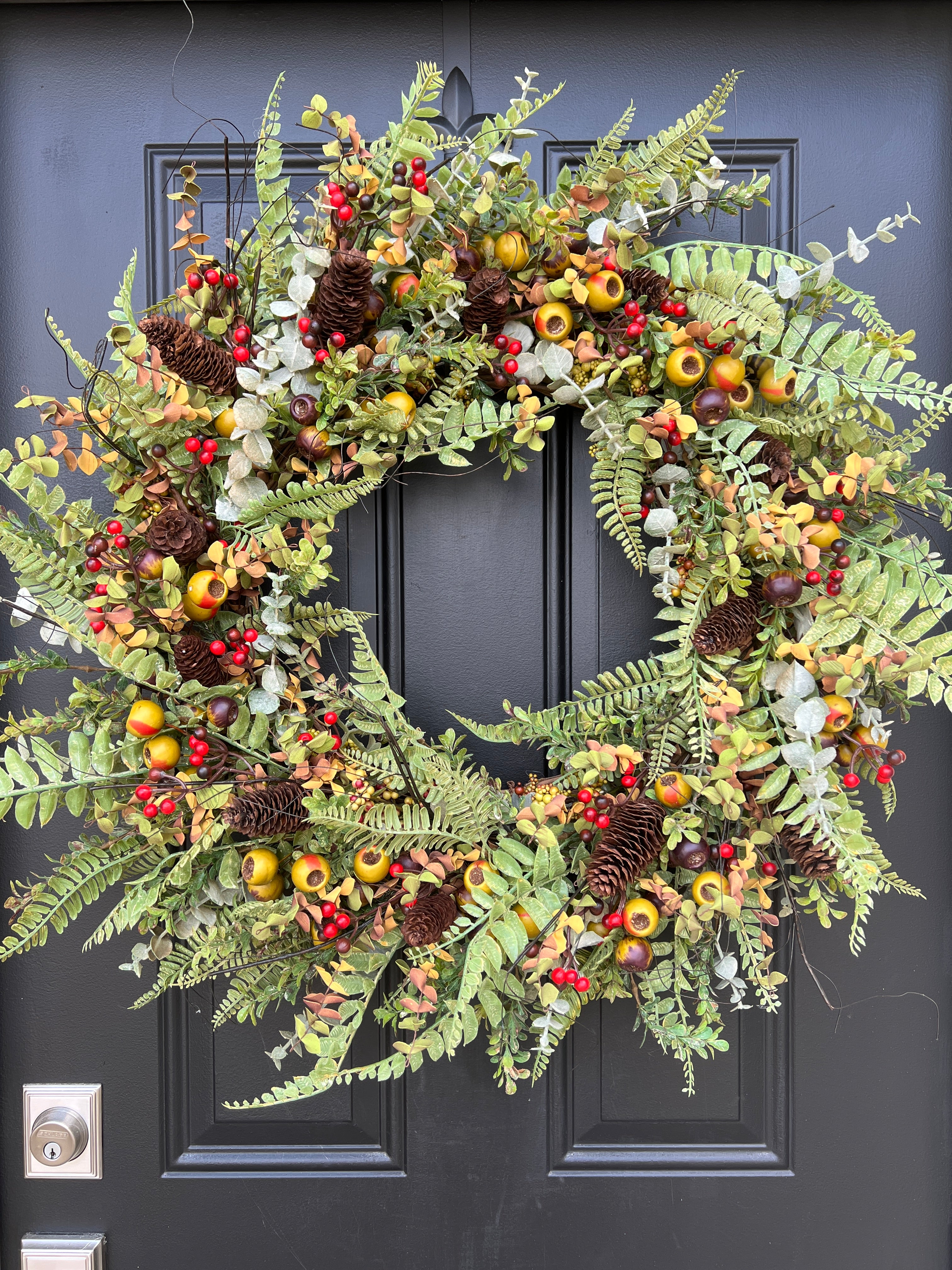 Woodland Fall Bittersweet and Fern Wreath