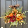 Autumn Bucket Wreath for Front Door - TwoInspireYou