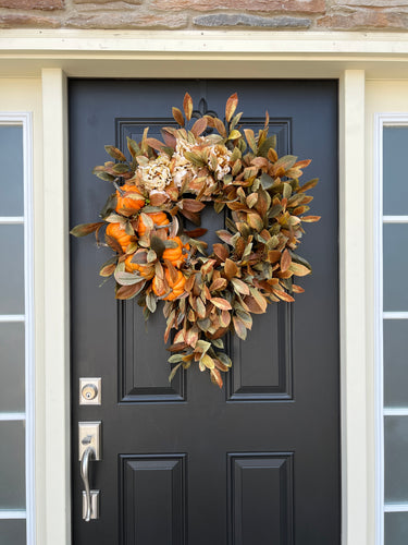 Abundance of Blessings Fall Teardrop Wreath - TwoInspireYou