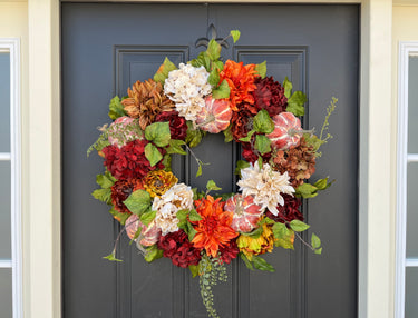 Fall Pumpkin Wreath - TwoInspireYou