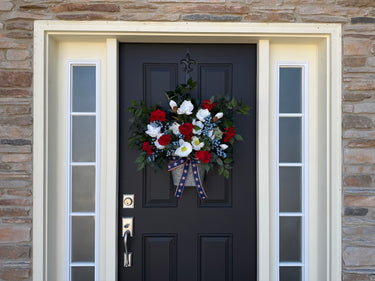 Patriotic Magnolia Americana Bucket Door Hanger