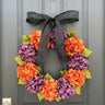Halloween Hydrangea Wreath - TwoInspireYou