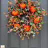 Fall Forest Pumpkin Wreath - TwoInspireYou