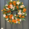 Coffee and Cream Peony Wreath - TwoInspireYou