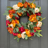 Fall-Colored Peony Wreath - TwoInspireYou