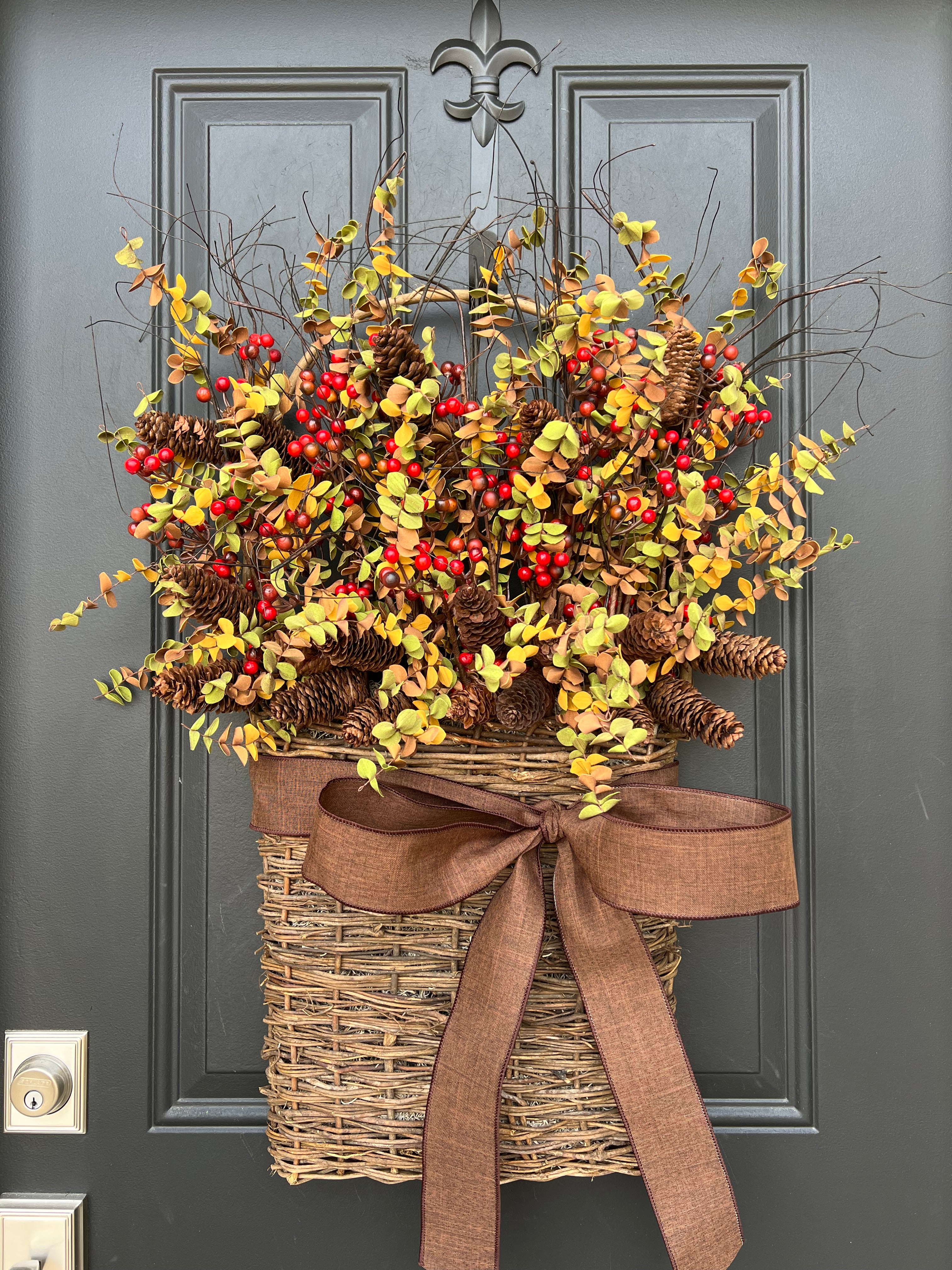 Bittersweet Fall Basket Wreath